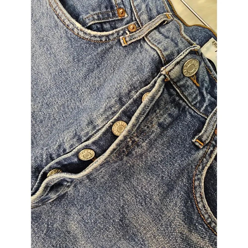 Agolde Los Angeles Riley High Rise Straight Crop Jeans size 28